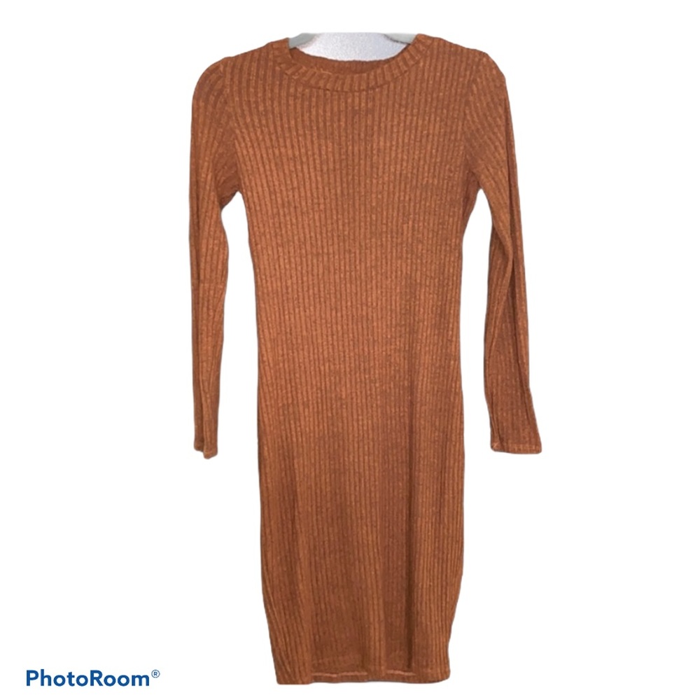 TIMING RIBBED SWEATER DRESS
